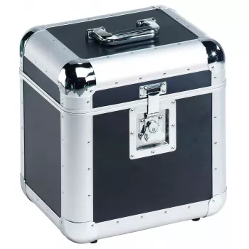 Hard case Roadinger 30110035 for Records Plywood Black Silver