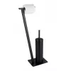 Toilet brush & holder WENKO 24395100 Black Stainless steel