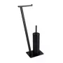 Toilet brush & holder WENKO 24395100 Black Stainless steel