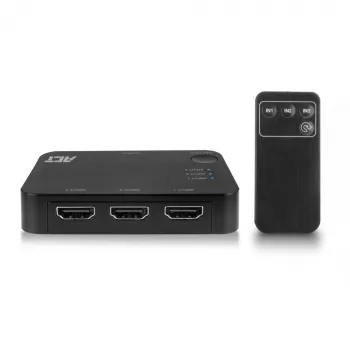 ACT 4K HDMI Switch 3x1 Black 60Hz 1920x1080 3840x2160