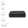 ACT 4K HDMI Switch 3x1 Black 60Hz 1920x1080 3840x2160