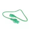 Powercord C14 - C15 green 0.6 m ACT AK5302 250 V 10 A