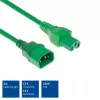 ACT Powercord C14 - C15 green 2 m Cable H05RN-F 250V 10A