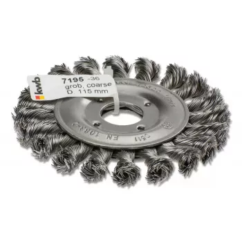 Wire wheel KWB 719536 11.5 cm Shank diameter 2.2 cm