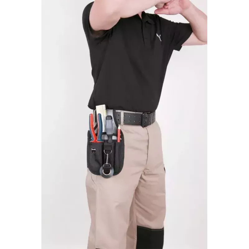 Waist tool belt KWB 907610 Nylon Silver Black Grey 150mm Width