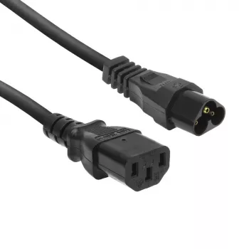 Power cord ACT C6 - C13 black 0.2 m 250V 2.5A