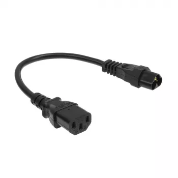 Power cord ACT C6 - C13 black 0.2 m 250V 2.5A