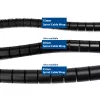ACT 15 mm spiral cable wrap, length 50 meters, Cable management, Black, Polyvinyl chloride (PVC)