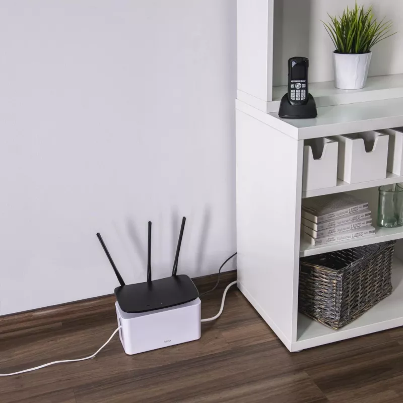 Hama Mini Desk/Floor Cable box White