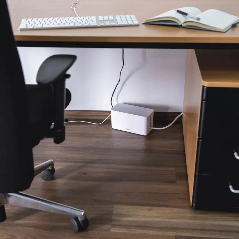 Hama Mini Desk/Floor Cable box White