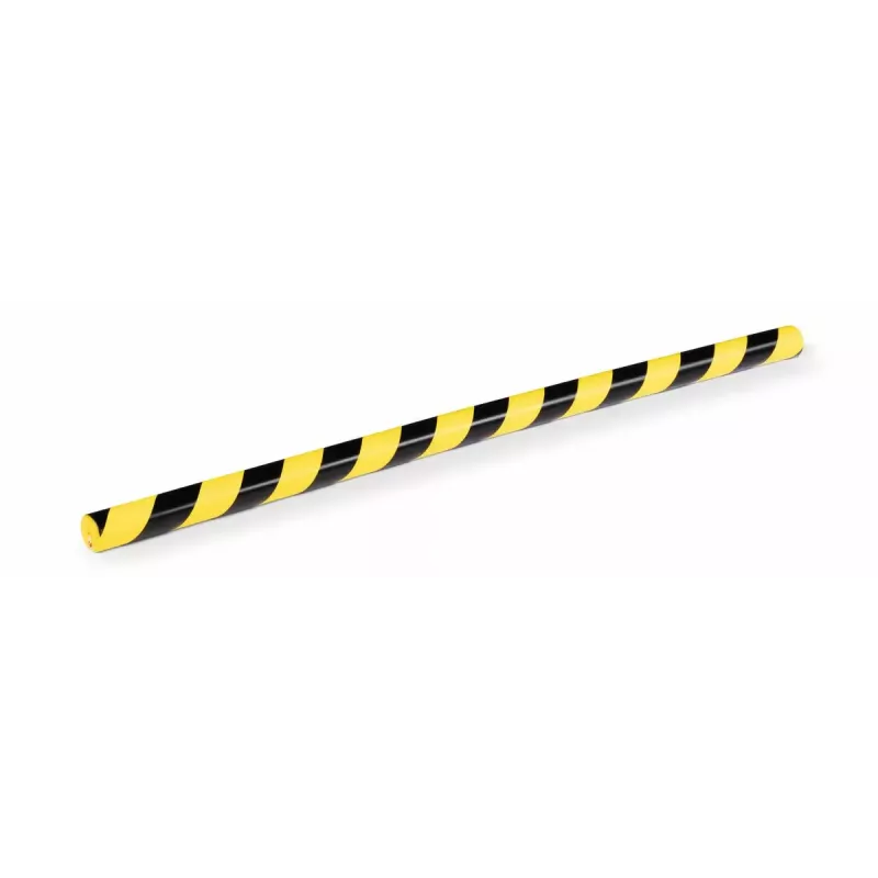 Wall Corner Guard Durable 1126130 Rounded Polyurethane Black Yellow 1000mm