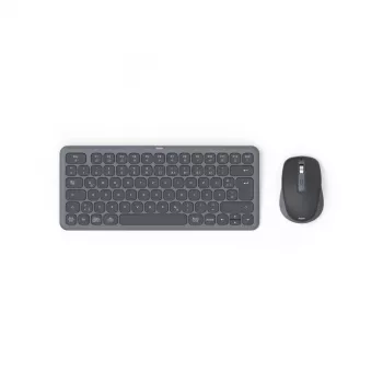 Hama WKM-500 keyboard Mouse included Home/Office RF Wireless + Bluetooth QWERTZ German Black