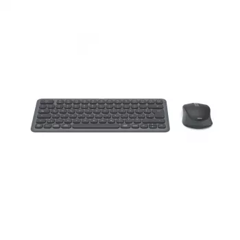 Hama WKM-500 keyboard Mouse included Home/Office RF Wireless + Bluetooth QWERTZ German Black
