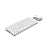 Hama WKM-500 keyboard Mouse included Home USB + RF Wireless + Bluetooth QWERTZ German Grey, White