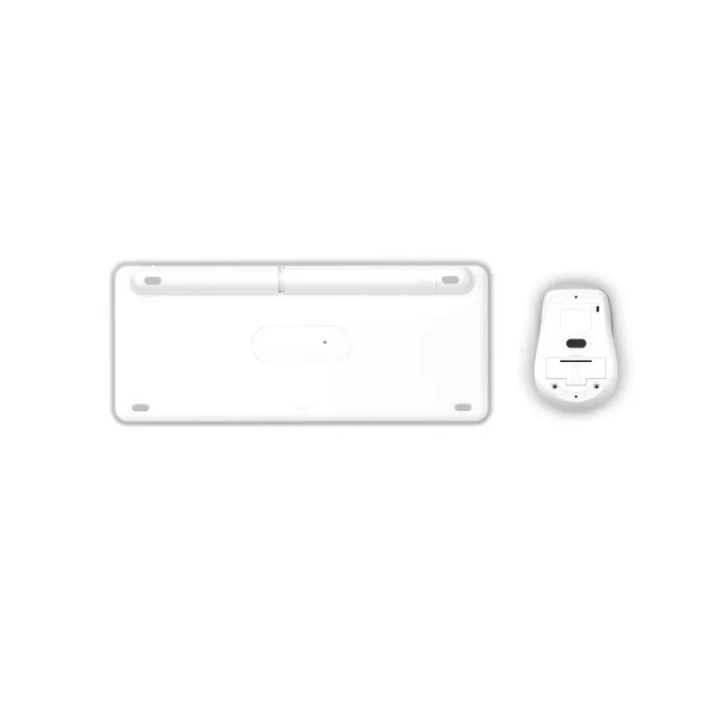 Hama WKM-500 keyboard Mouse included Home USB + RF Wireless + Bluetooth QWERTZ German Grey, White