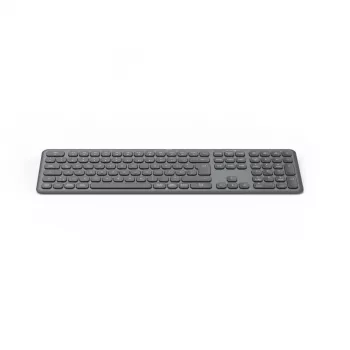 Hama WK-550 keyboard Home/Office RF Wireless + Bluetooth QWERTZ German Black, Dark Grey