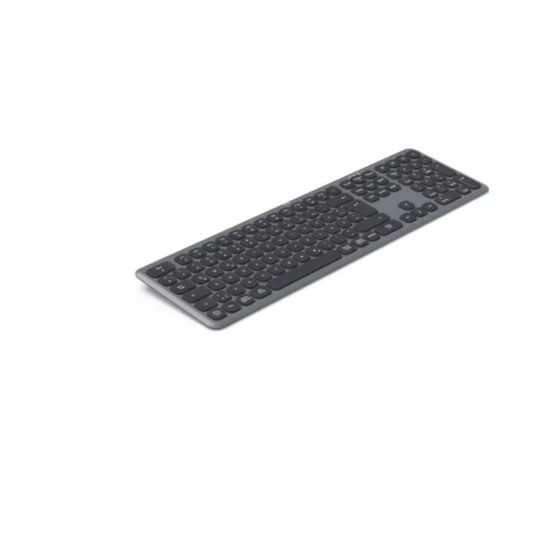 Hama WK-550 keyboard Home/Office RF Wireless + Bluetooth QWERTZ German Black, Dark Grey