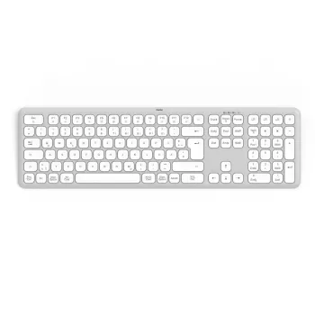 Hama WK-550 keyboard Home/Office RF Wireless + Bluetooth QWERTZ German Grey, White