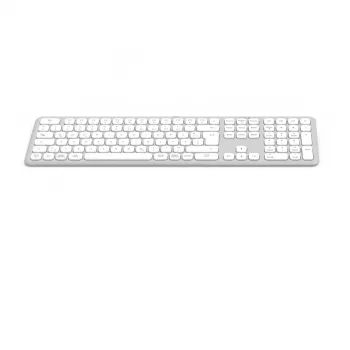 Hama WK-550 keyboard Home/Office RF Wireless + Bluetooth QWERTZ German Grey, White