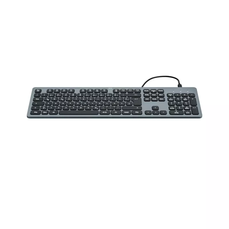 Hama CK-400 keyboard Home/Office USB QWERTZ German Black, Dark Grey