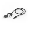 Hama CK-400 keyboard Home/Office USB QWERTZ German Black, Dark Grey