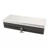 Electronic cash drawer Olympia HS-170S with plastic/steel housing, black and stainless steel finish