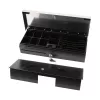 Electronic cash drawer Olympia HS-170S with plastic/steel housing, black and stainless steel finish