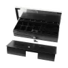 Electronic cash drawer Olympia HS-170S with plastic/steel housing, black and stainless steel finish