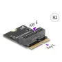 DeLOCK 64341 Internal M.2 Adapter Host Interface M.2 Male Black