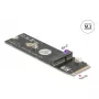 DeLOCK 64344 Internal M.2 Adapter Male Black 22x80x5mm