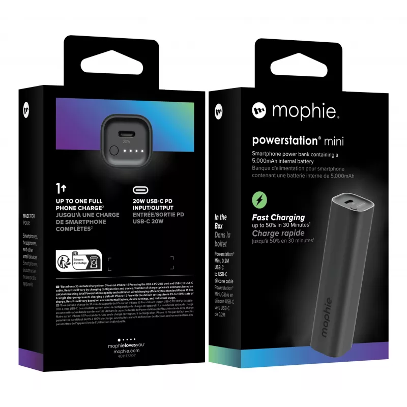 mophie Powerstation Mini 5000 mAh Black