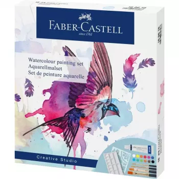Watercolour Painting Set Faber-Castell Creative Studio 18 pcs Multi