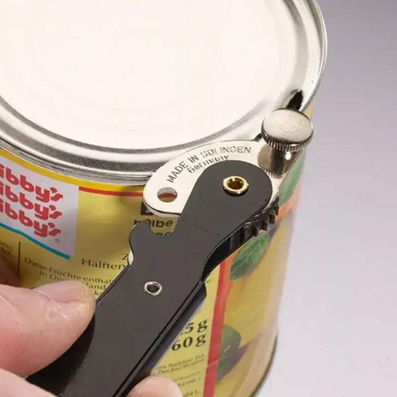 Mechanical tin opener Westmark Columbus Black Brushed steel Width 28 mm Depth 162 mm Height 28 mm
