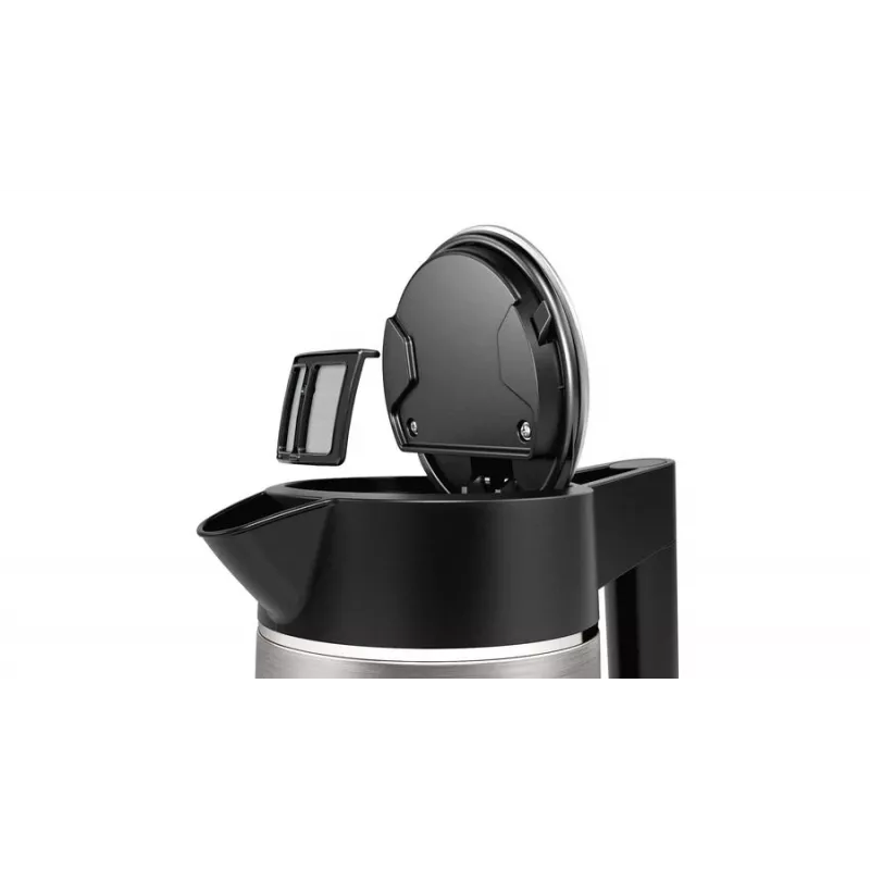 Bosch TWK5P480 electric kettle 1.7 L 2400 W Black, Stainless steel