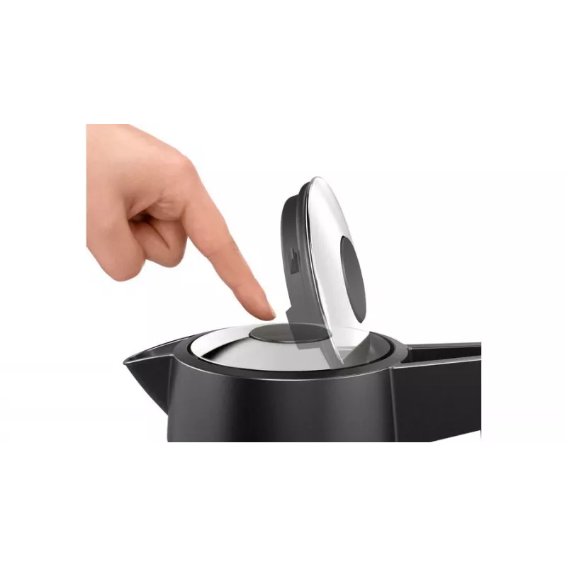 Bosch TWK5P480 electric kettle 1.7 L 2400 W Black, Stainless steel