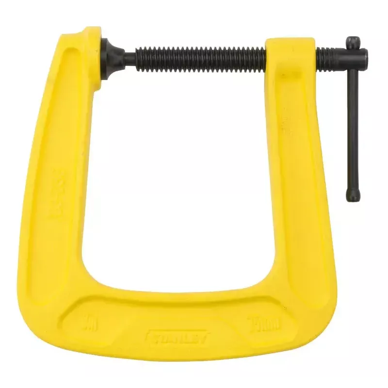 C-clamp Stanley Maxsteel 0-83-033 opening 7.5 cm black yellow