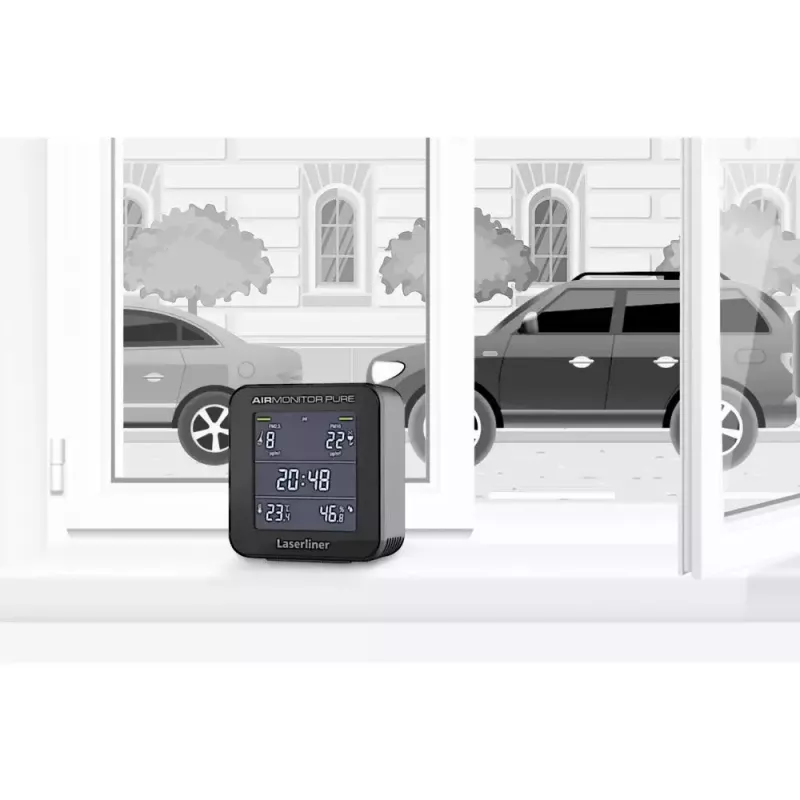 Laserliner AirMonitor PURE Black Temperature Range -9.9 to 50 °C