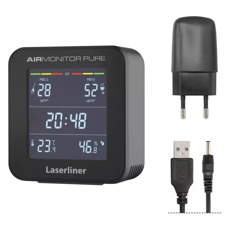 Laserliner AirMonitor PURE Black Temperature Range -9.9 to 50 °C