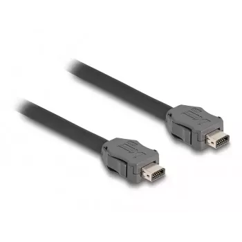 Network Cable DeLOCK Cable ix Industrial A-coded plug to plug Cat.7 30 m Black