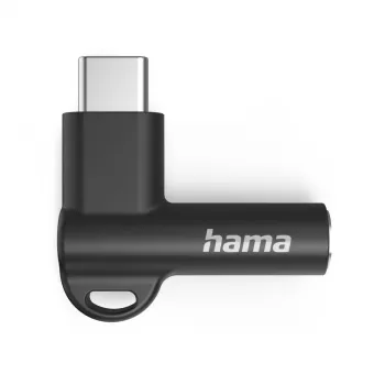 Hama 00201701 cable gender changer USB-C 3.5mm Black