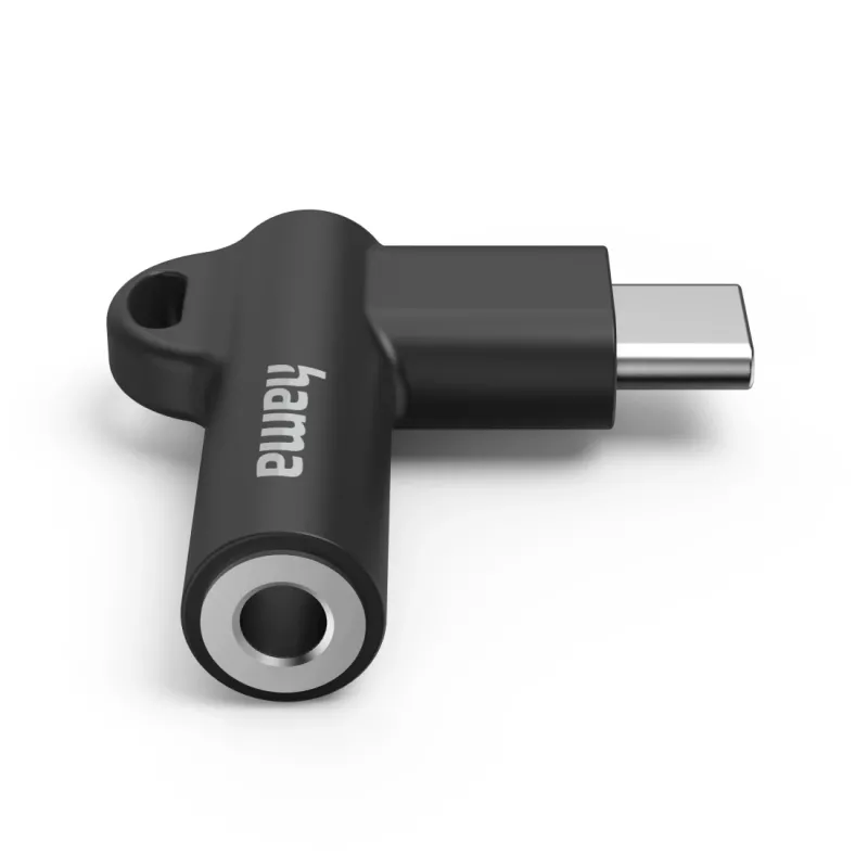 Hama 00201701 cable gender changer USB-C 3.5mm Black