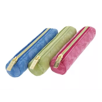 Soft pencil case Herlitz Bright Animals PU Blue 200x40x40 mm