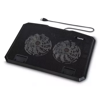 Hama Black Metal laptop cooling pad 39.6 cm (15.6 inch)