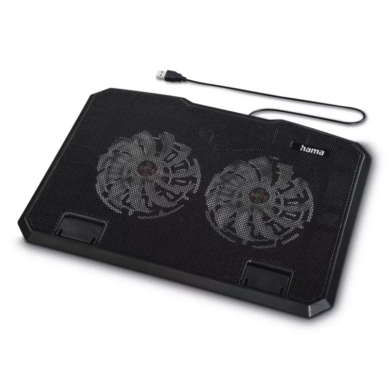 Hama Black Metal laptop cooling pad 39.6 cm (15.6 inch)