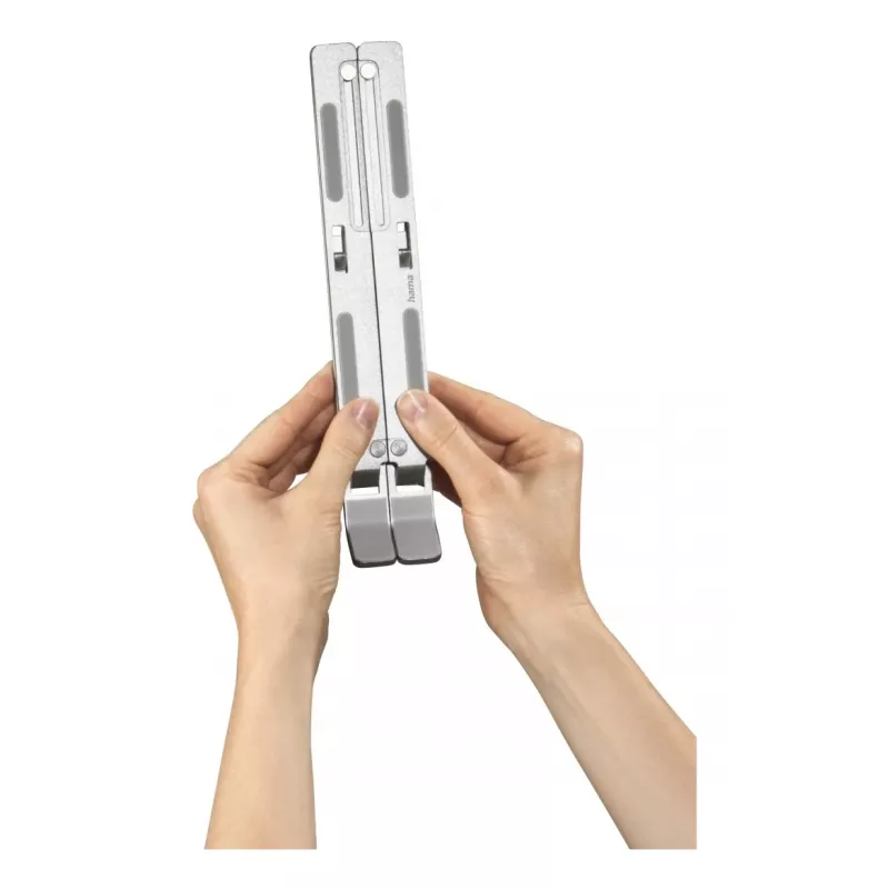 Hama Aluminium Laptop stand Silver 39.6 cm (15.6 inch)