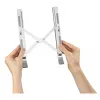 Hama Aluminium Laptop stand Silver 39.6 cm (15.6 inch)