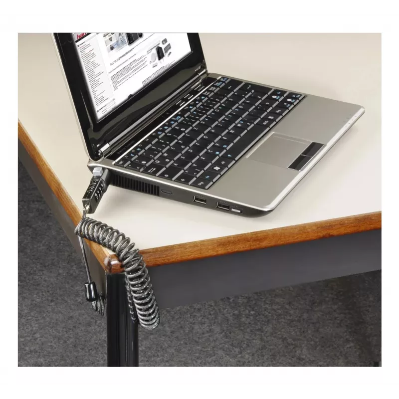 Hama Portable cable lock Anthracite 2 m