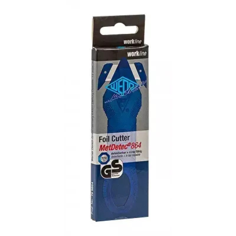 Utility knife Wedo 76 9864 Blue Fixed blade knife