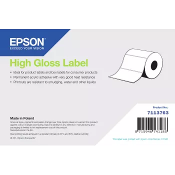 Labels Epson 7113763 High Gloss Normal Paper, 210 x 297 mm, sheet labels
