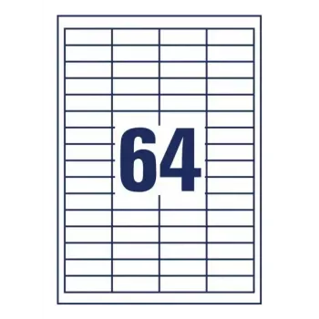 Self-adhesive label Avery 4785 Rectangle Permanent White 1920 pcs